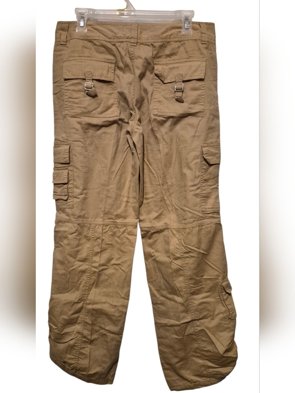 Steve Barry Cargo Beige Cotton Capri Pants Sz 10 - EUC - Picture 7 of 7